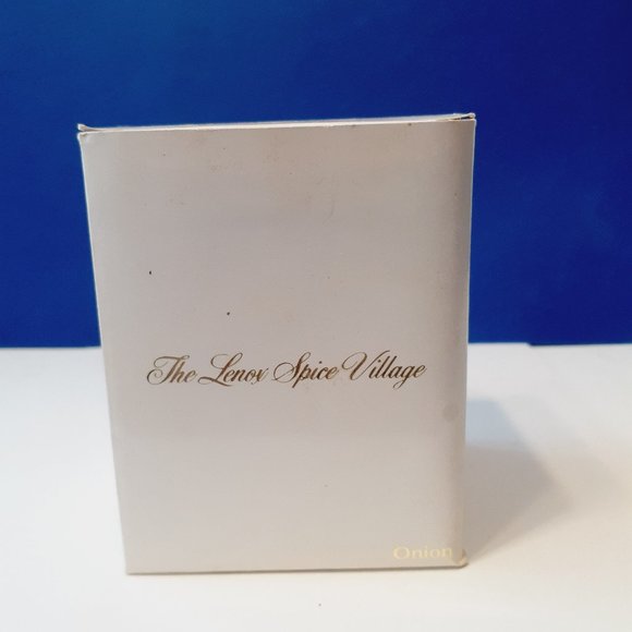 The Lenox Spice Village 1989 Porcelain House Jar Onion Vintage in box - Picture 2 of 9